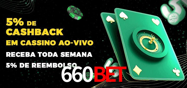 Promoções do cassino ao Vivo 660Bet